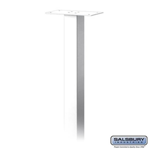 Salsbury Salsbury 4385WHT Standard Pedestal - In-Ground Mounted for Roadside Mailbox; Mail Chest & Mail Package Drop; White 4385WHT